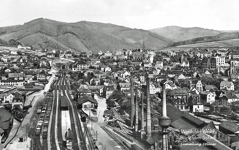 Bahnhof Werdohl im Jahr 1929